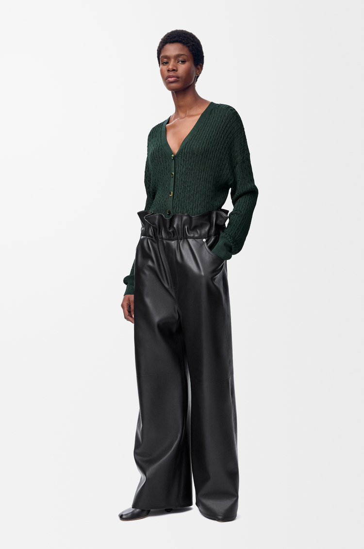 LOEWE Cardigan aus Viskose Dunkelgrün