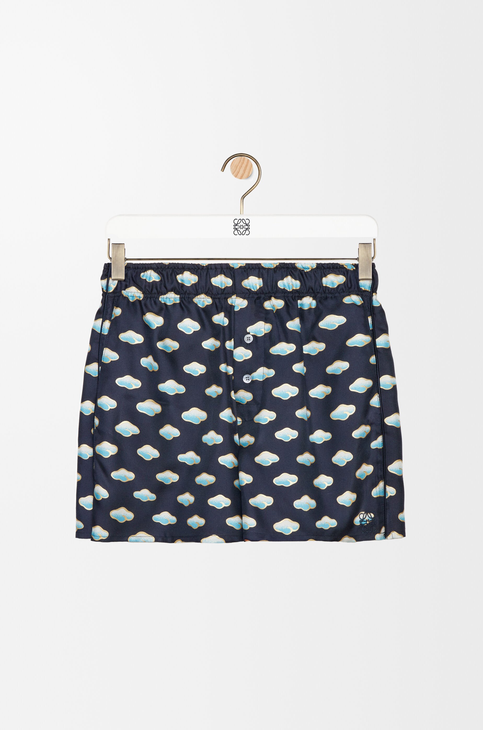 LOEWE レザーショートパンツ | ゴールドトーン | FARFETCH JP