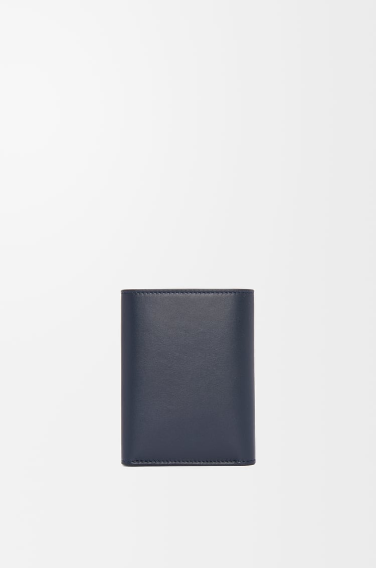 LOEWE Cartera con tres pliegues en piel de ternera Azul Marino