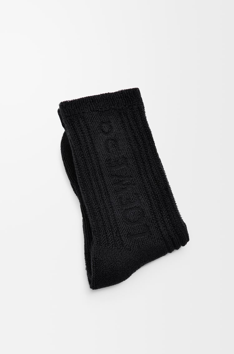 LOEWE Socks in cotton Black