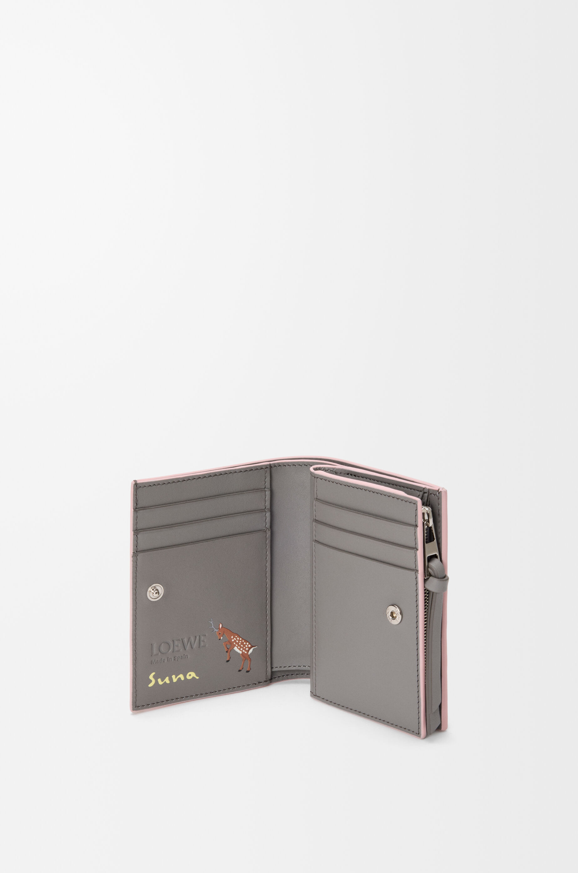 シカ コンパクト ウォレット（ナパカーフ） ピンク - LOEWE Japan