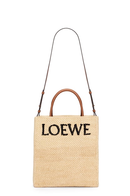LOEWE Standard A4 Tote Bag aus Bast Natur/Schwarz plp_rd