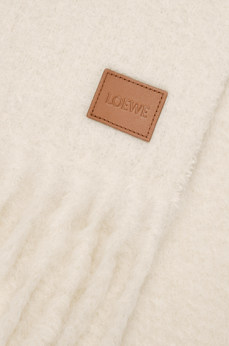 LOEWE 스카프 - 모헤어 & 울 혼방 화이트