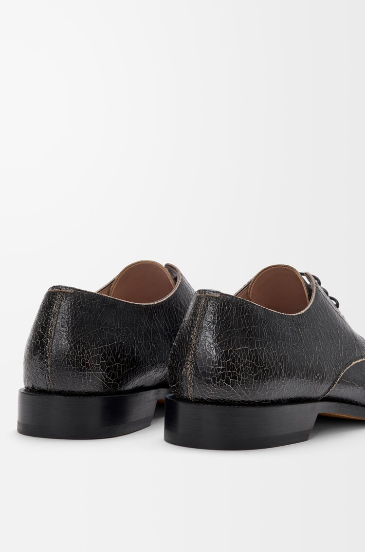 LOEWE カンポ ダービー（クラックドカーフ） Black/Cream