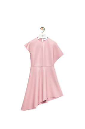 LOEWE Asymmetric dress in nappa Light Pink