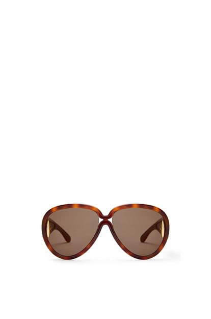 LOEWE Pilot Mask sunglasses in acetate and nylon Dark Havana plp_rd