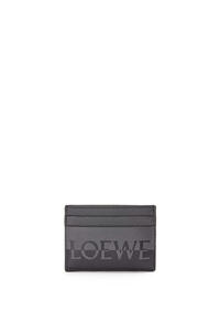 LOEWE シグネチャー プレーン カードホルダー (カーフ) アンスラサイト/ブラック