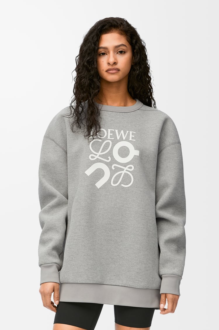 LOEWE Sweatshirt in technical jersey Grey Melange