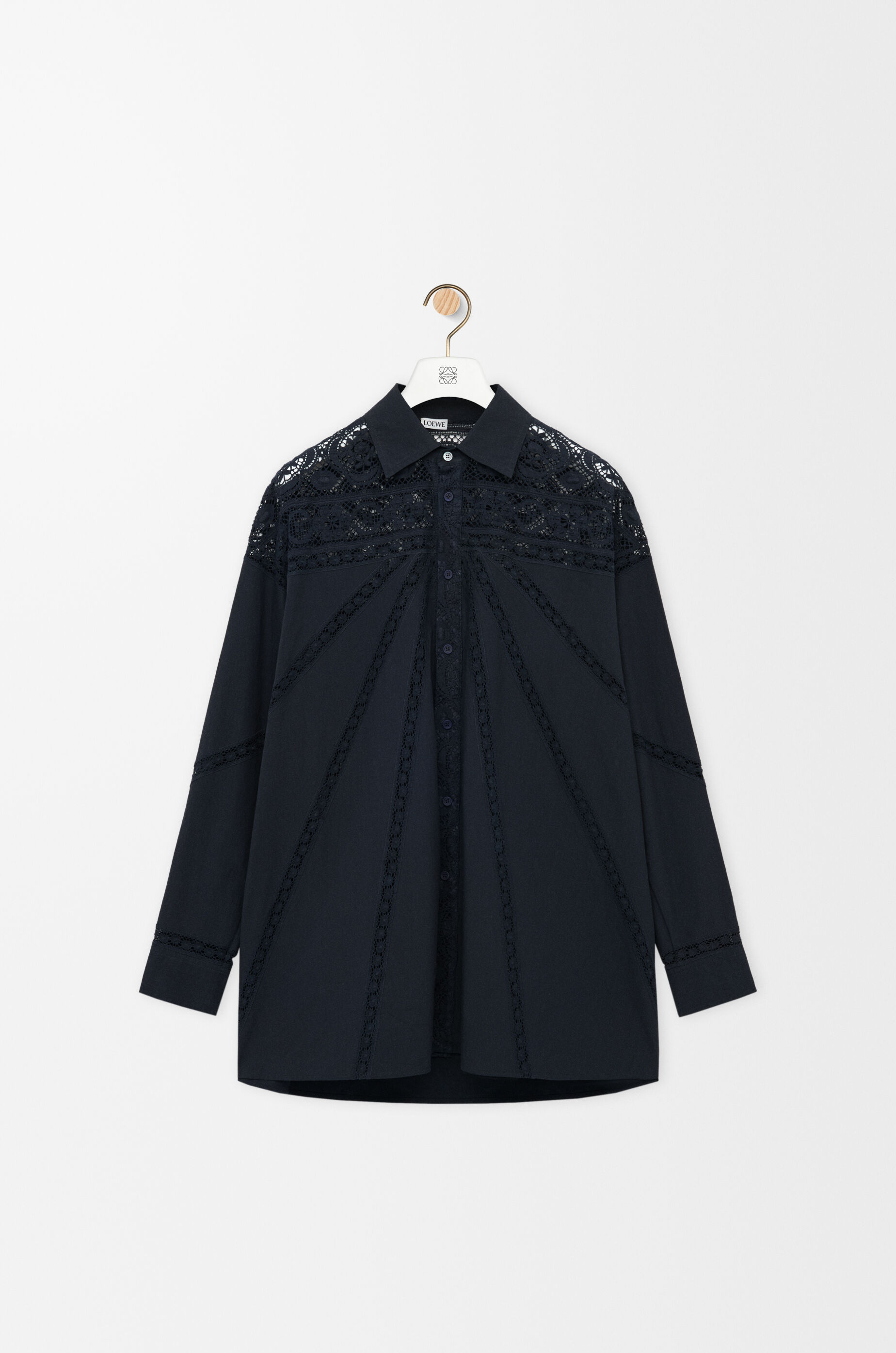 Overshirt in wool and cashmere Black - LOEWE