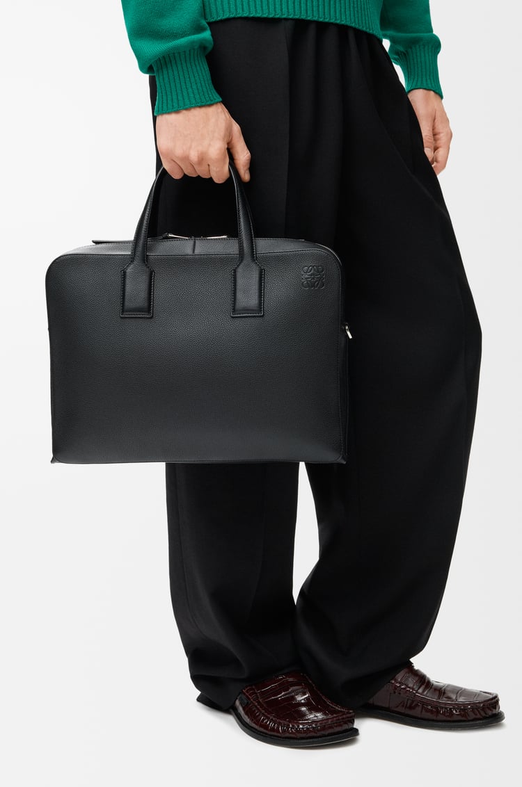 LOEWE Maletín Goya en piel de ternera Negro