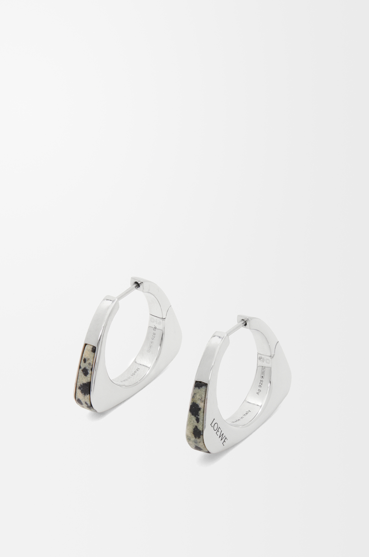 Stirrup earrings in sterling silver Multicolor - LOEWE