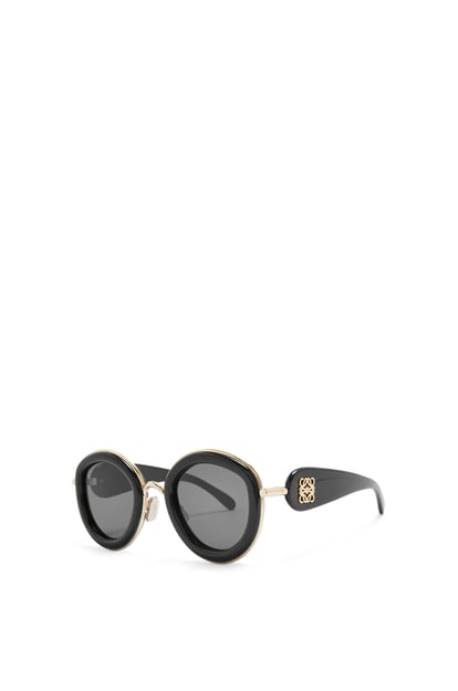 LOEWE Metal Daisy sunglasses in acetate in metal Black plp_rd
