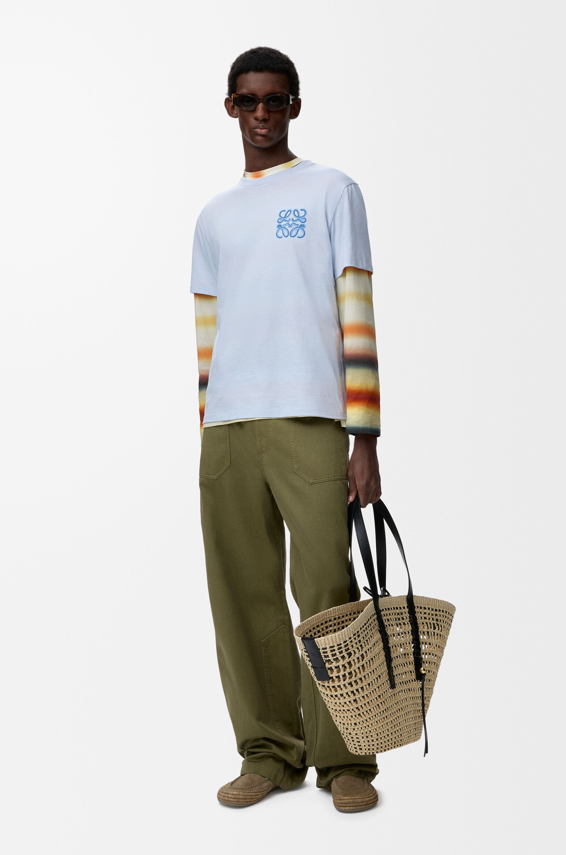 リラックスフィット Tシャツ（コットン） ブルー - ロエベ 日本 公式サイト