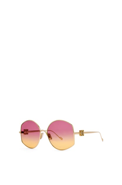 LOEWE Oversize sunglasses in metal Pink/Orange plp_rd