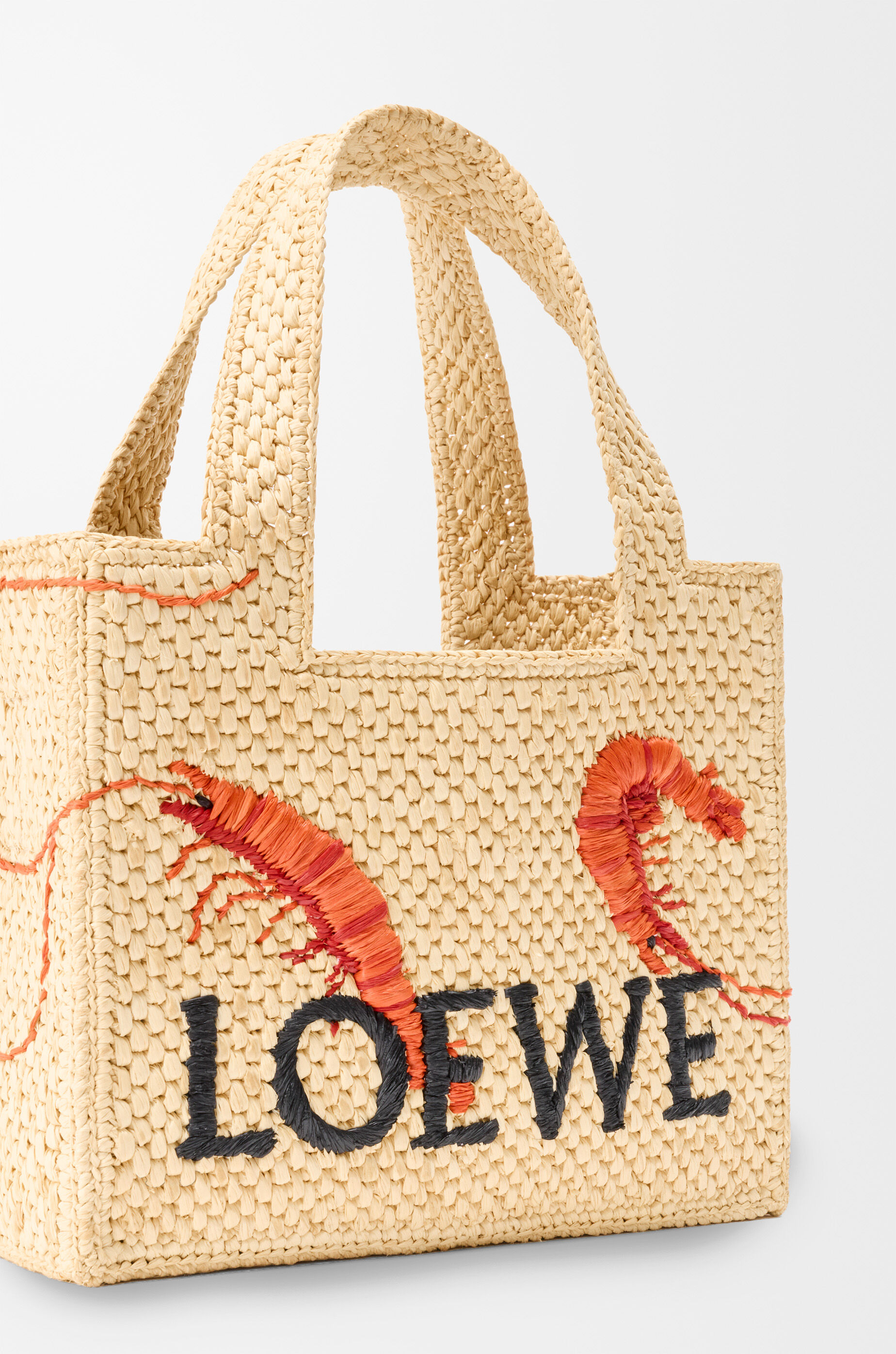 新品 定価以下 LOEWE ロエベ ロエベフォント トート ミニ（ラフィア） ロエベ フォント トート ミニ（ラフィア） ブルー - ロエベ 日本 公式