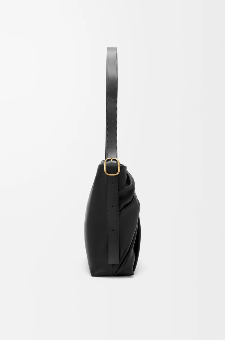 LOEWE Draped tote in mellow nappa lambskin Black