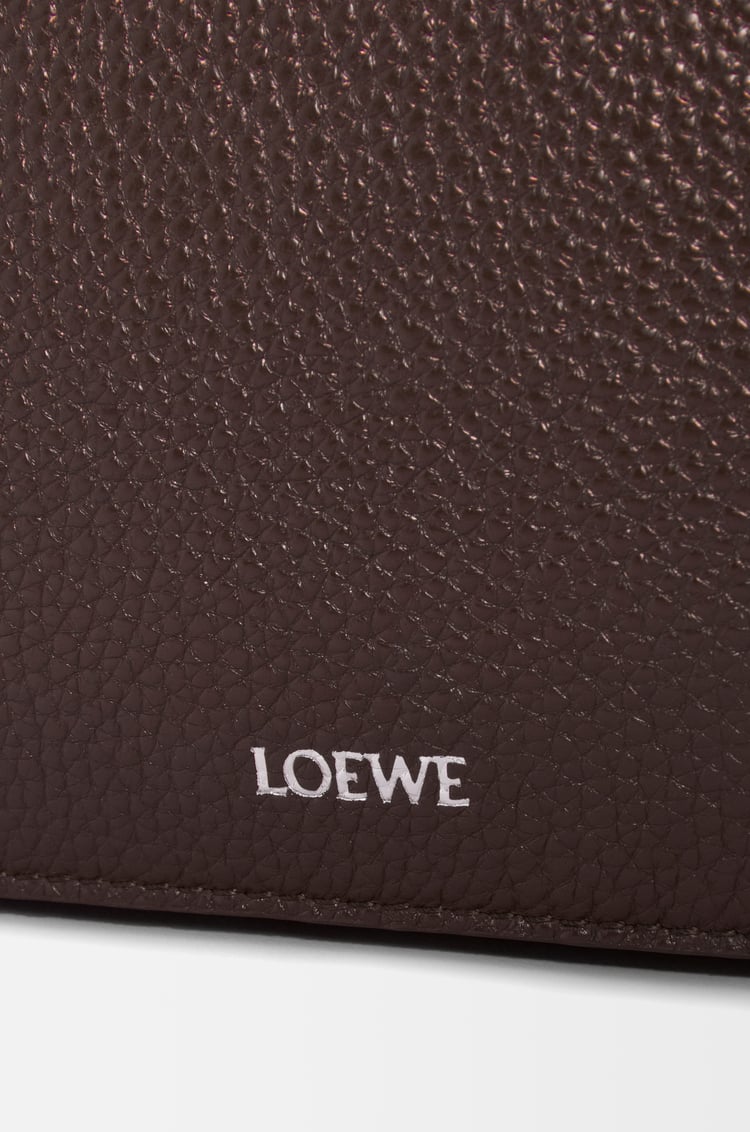 LOEWE Medium Pebble messenger bag in supple grained calfskin Oxblood