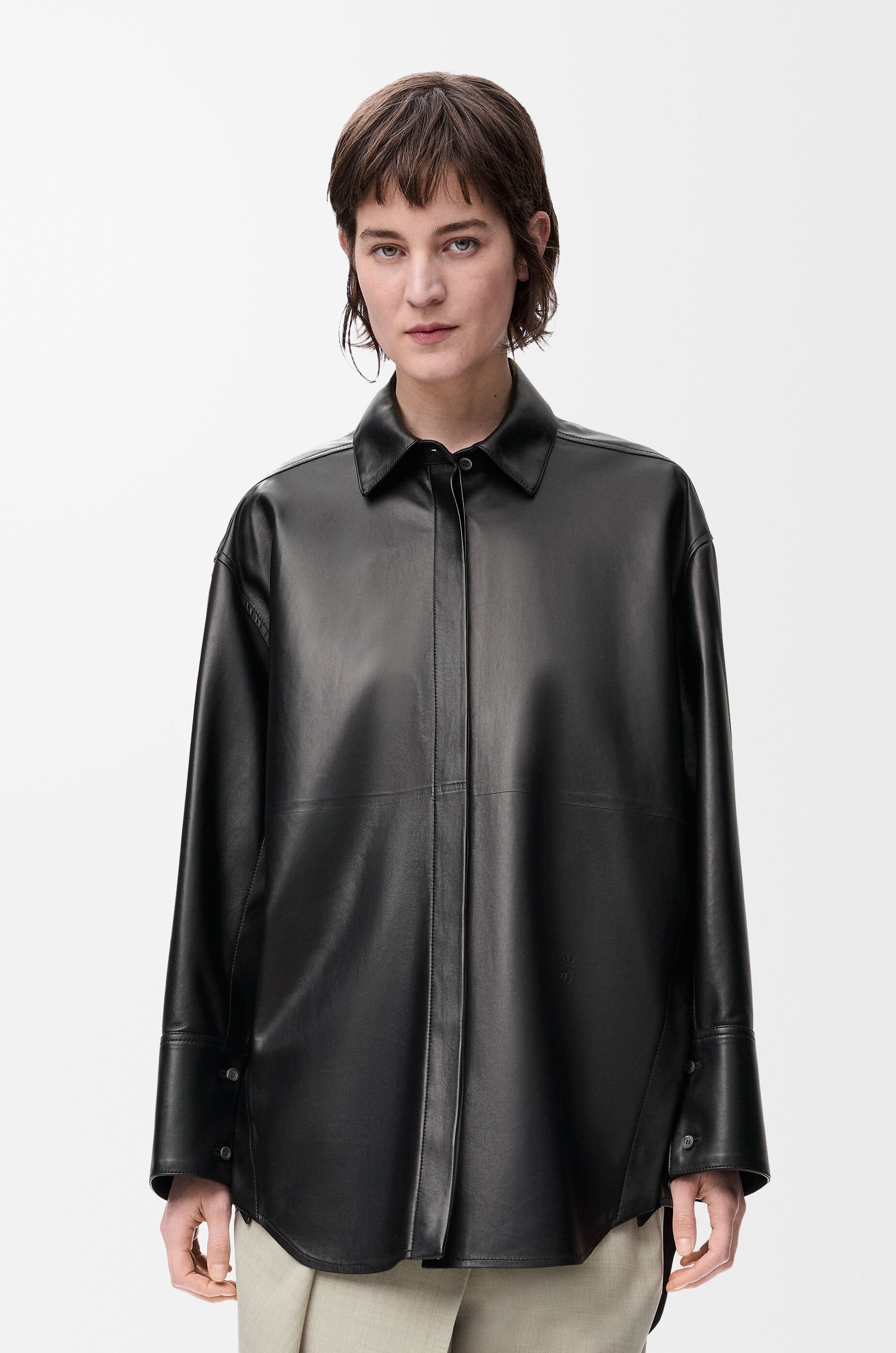 Shirt in nappa lambskin Black - LOEWE