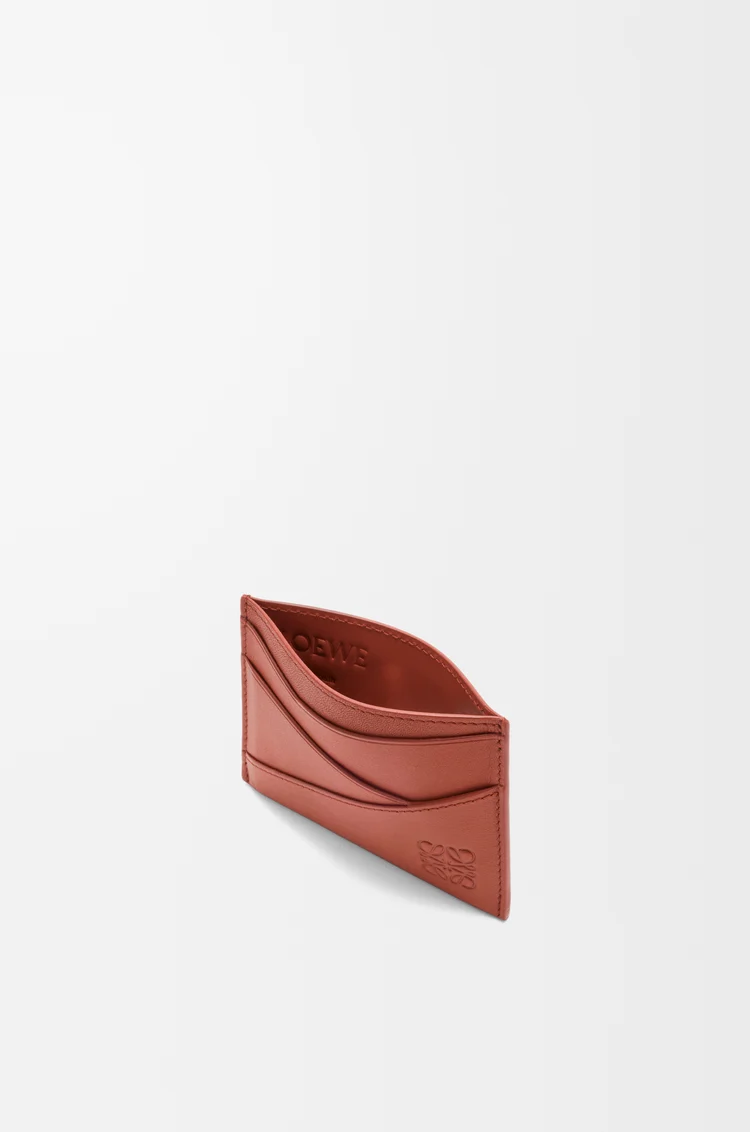 LOEWE 经典牛皮革 Puzzle 扁平卡包 番茄红