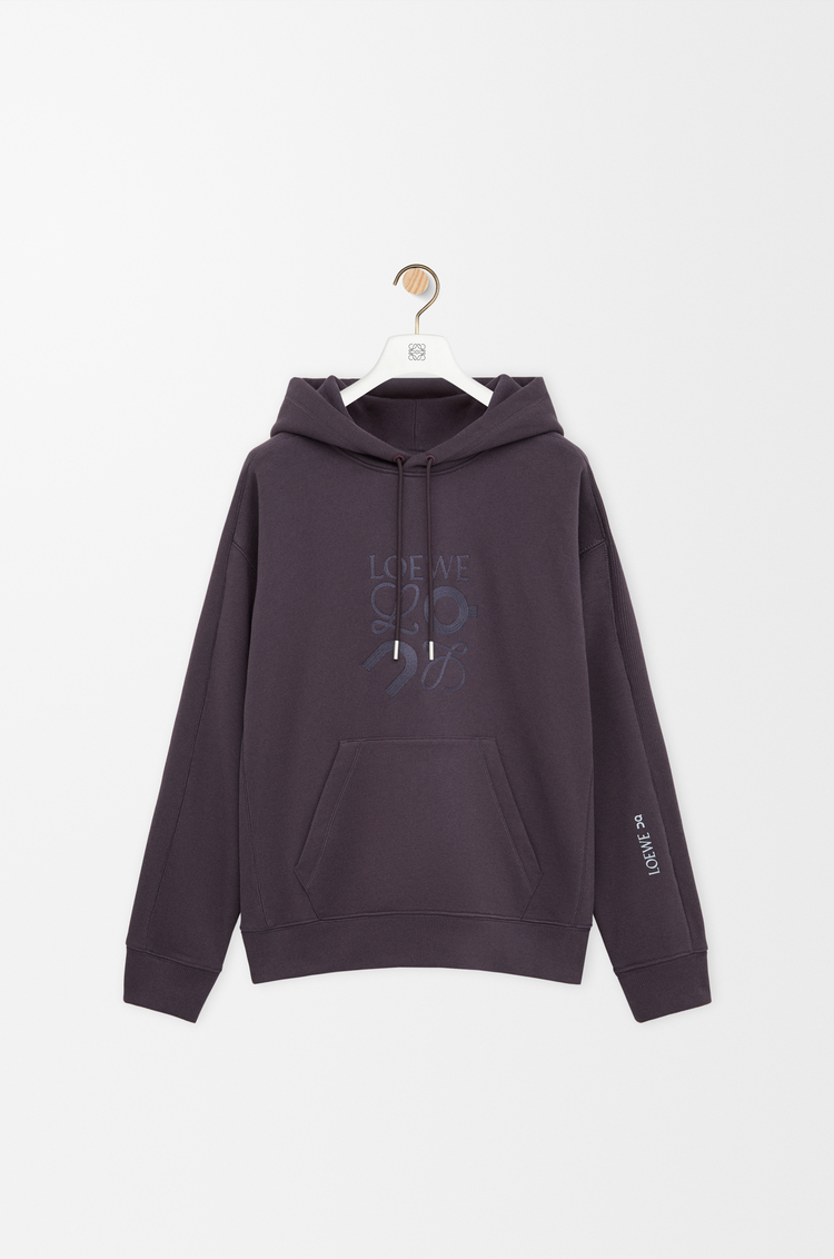 LOEWE Hoodie in cotton Purple