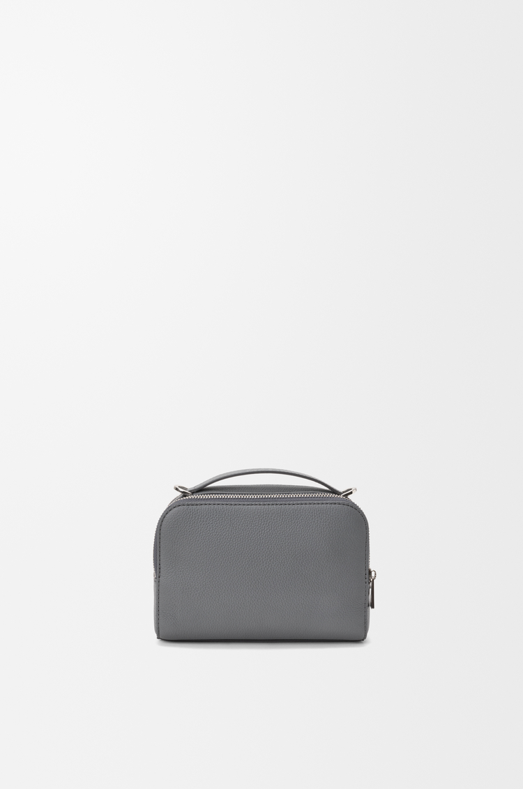 LOEWE Bolso bandolera Mini Camera en suave piel de ternera graneada Gris Azulado