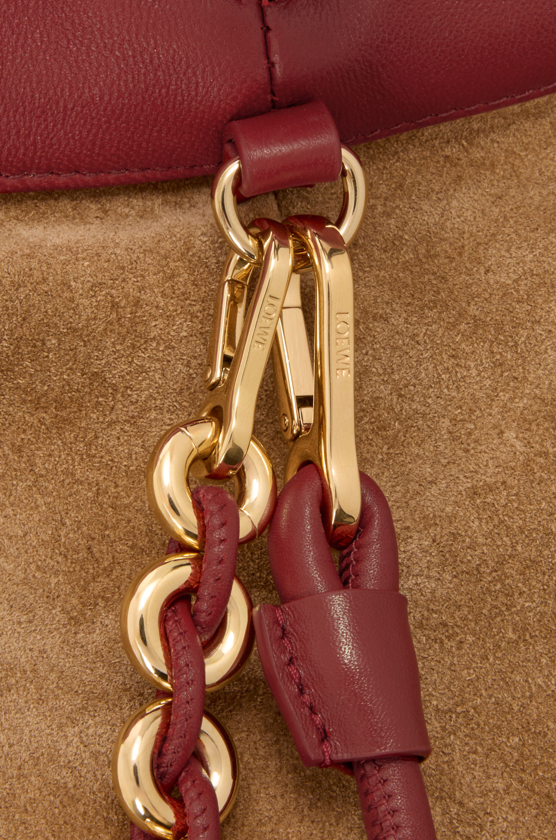 LOEWE フラメンコパース（メローナパラム） バーントレッド