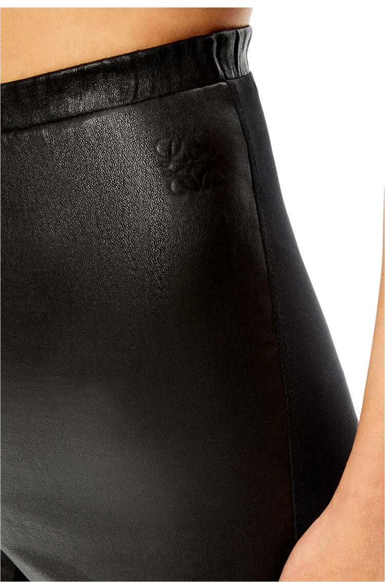 LOEWE Cycling shorts in nappa and cotton Black pdp_rd
