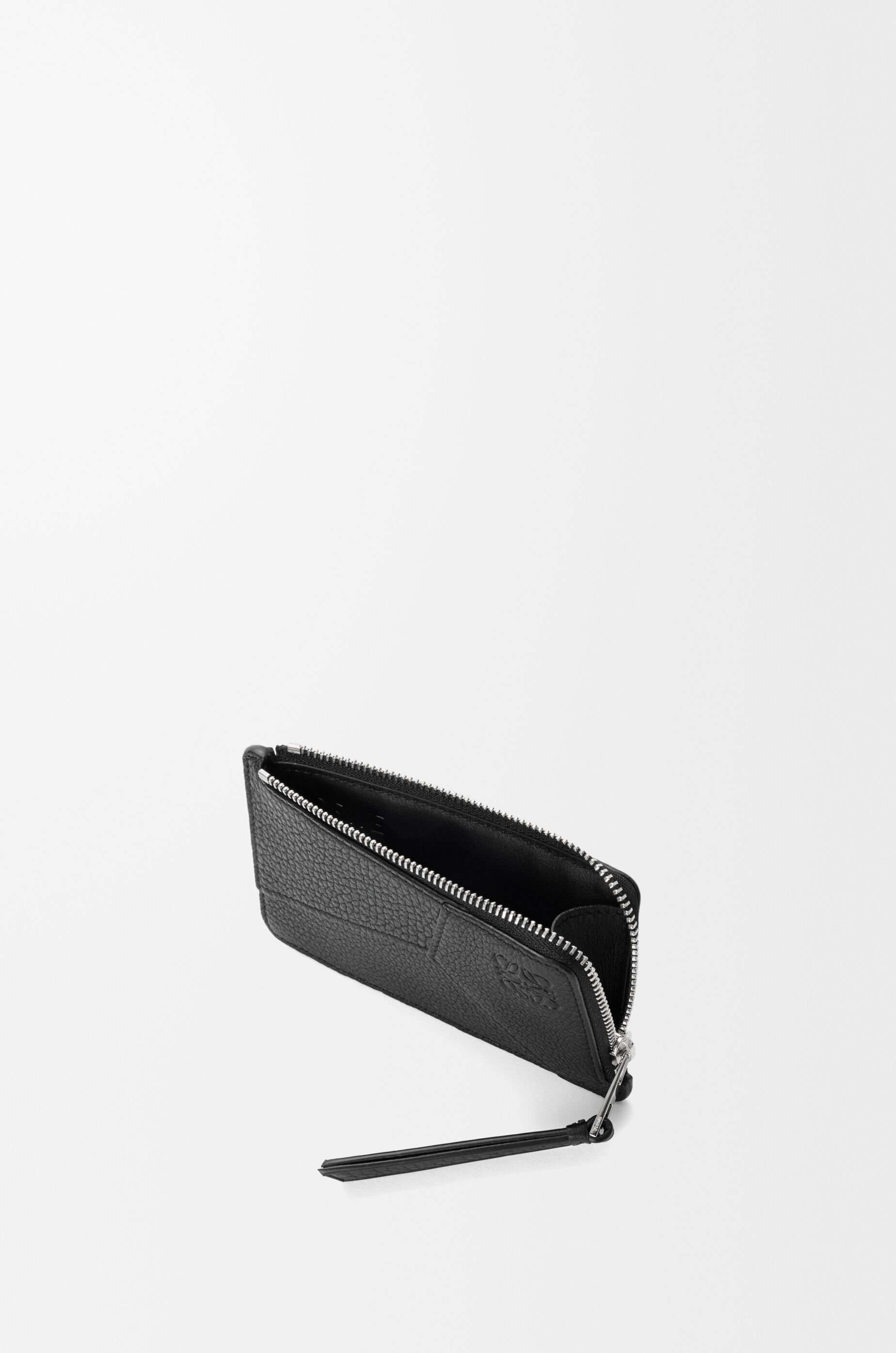 Puzzle coin cardholder in supple grained calfskin Black - LOEWE