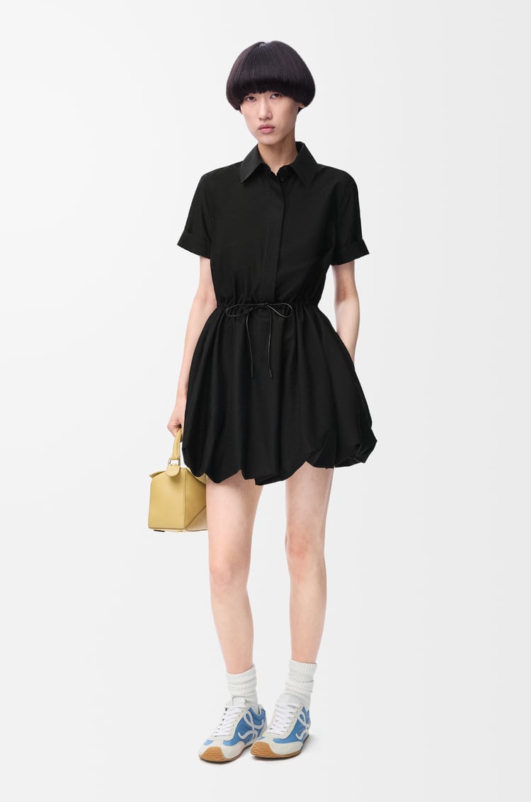 LOEWE ショートスリーブ ドレス（コットン&シルク） ブラック