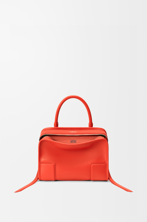 LOEWE Bolso Amazona 180 pequeño en piel de ternera suave Naranja Amanecer