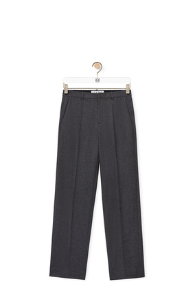 LOEWE Tailored trousers in wool Light Grey