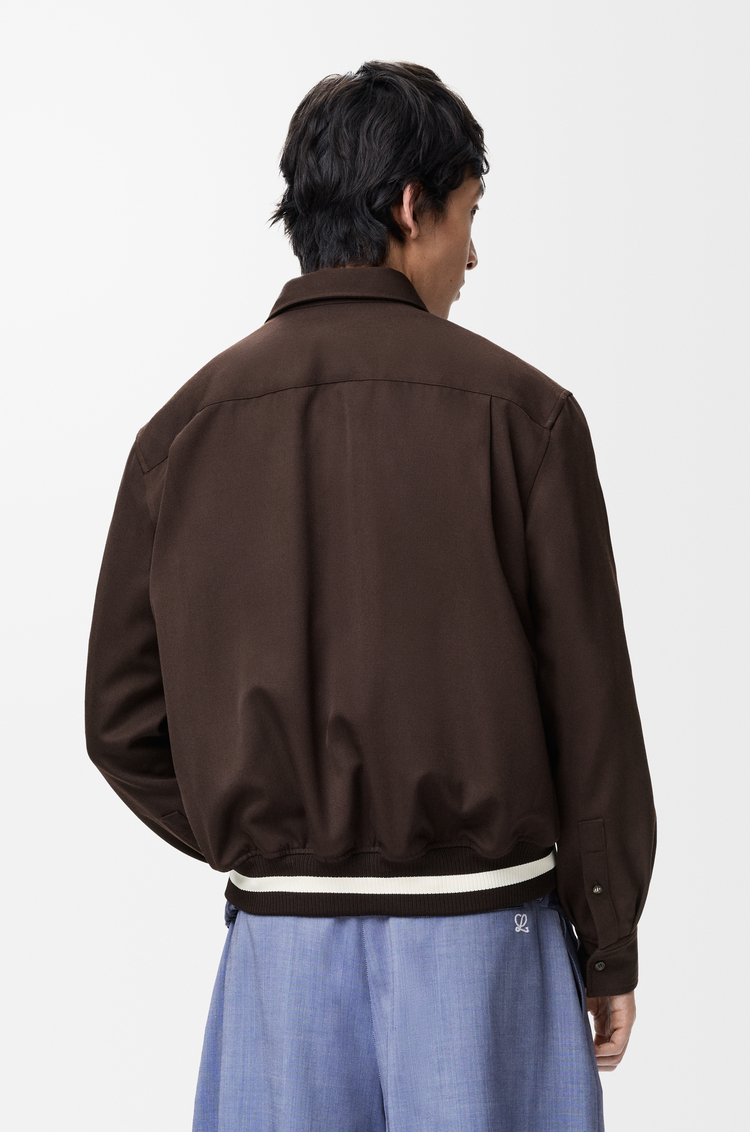 LOEWE Jacket in wool Brown