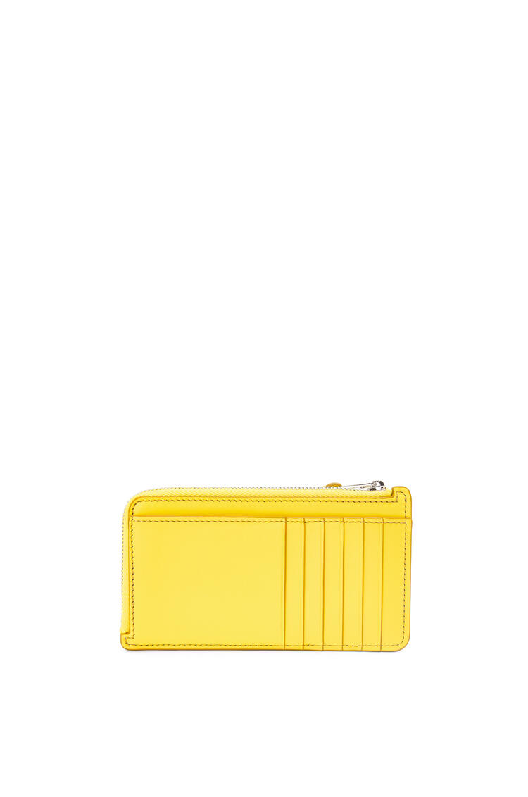 LOEWE Puzzle stitches coin cardholder in smooth calfskin Lemon
