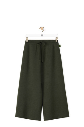 LOEWE Knit trousers in cashmere Khaki Green plp_rd
