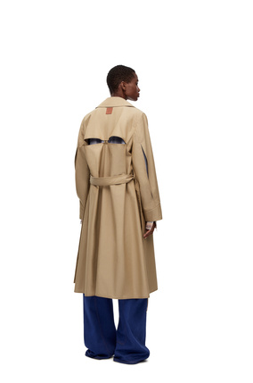 LOEWE Trench coat in cotton Sweet Caramel