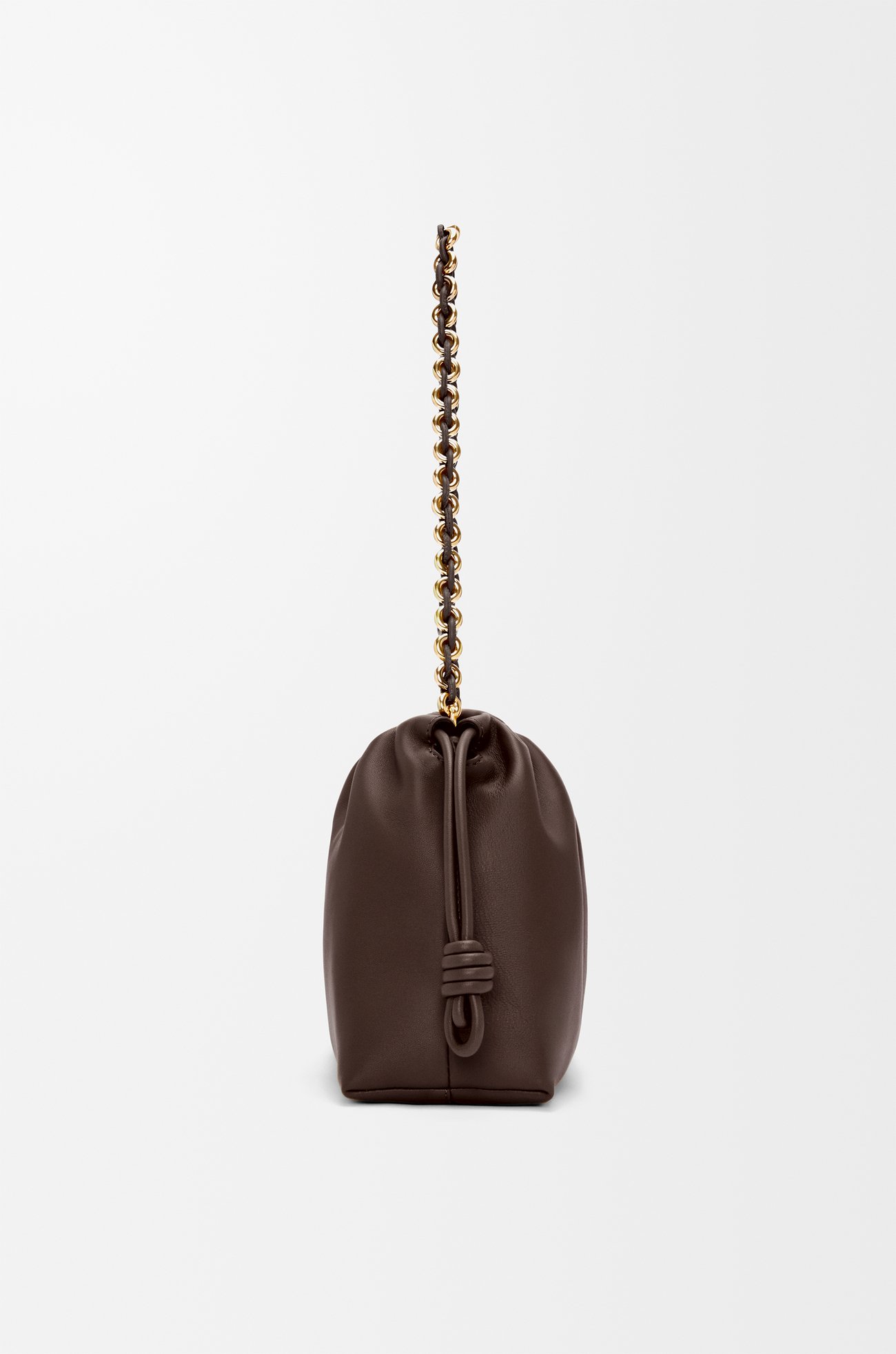 LOEWE Bolso Flamenco purse mediano en piel napa de cordero Brownie Oscuro