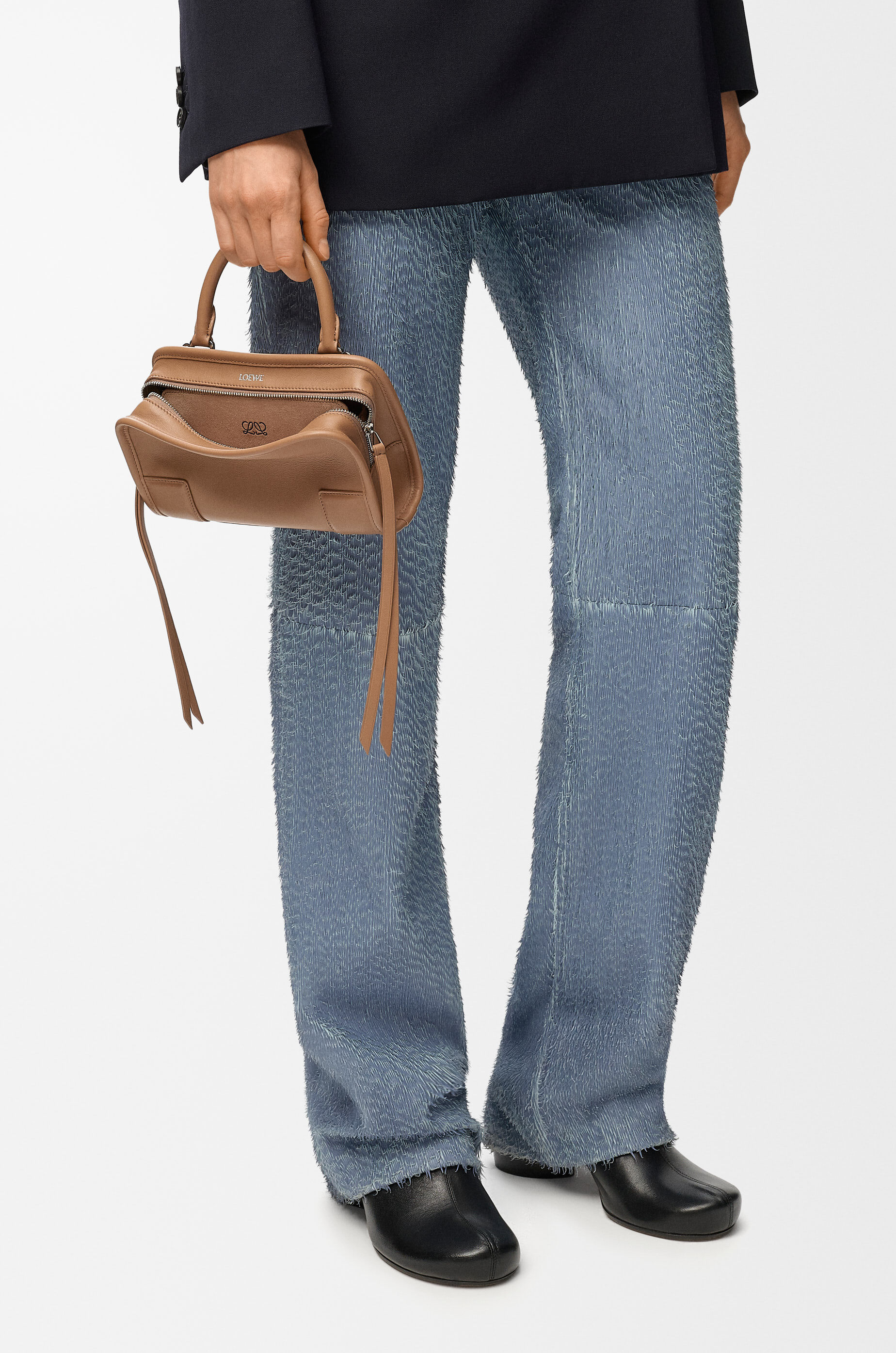 Mini Amazona 180 bag in soft calfskin Brown - LOEWE USA Official