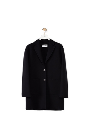 LOEWE Slit jacket in wool and cashmere Black