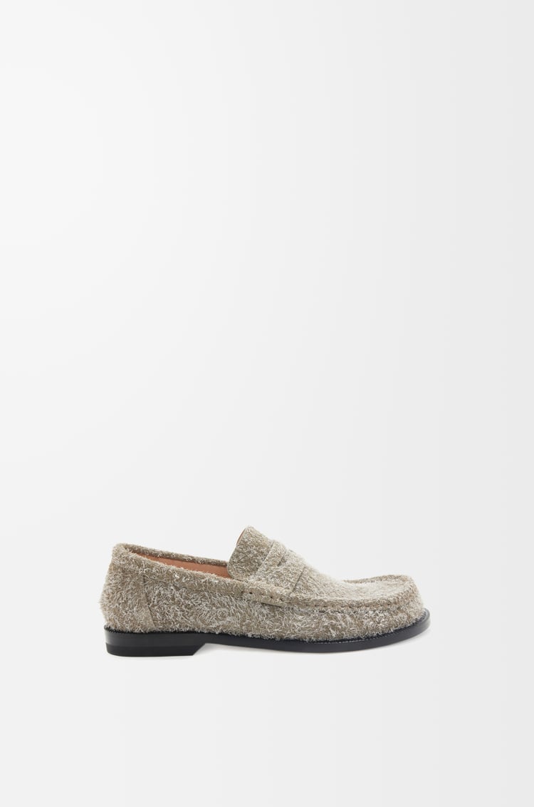 LOEWE カンポ ローファー（ブラッシュドスエード） カーキグリーン