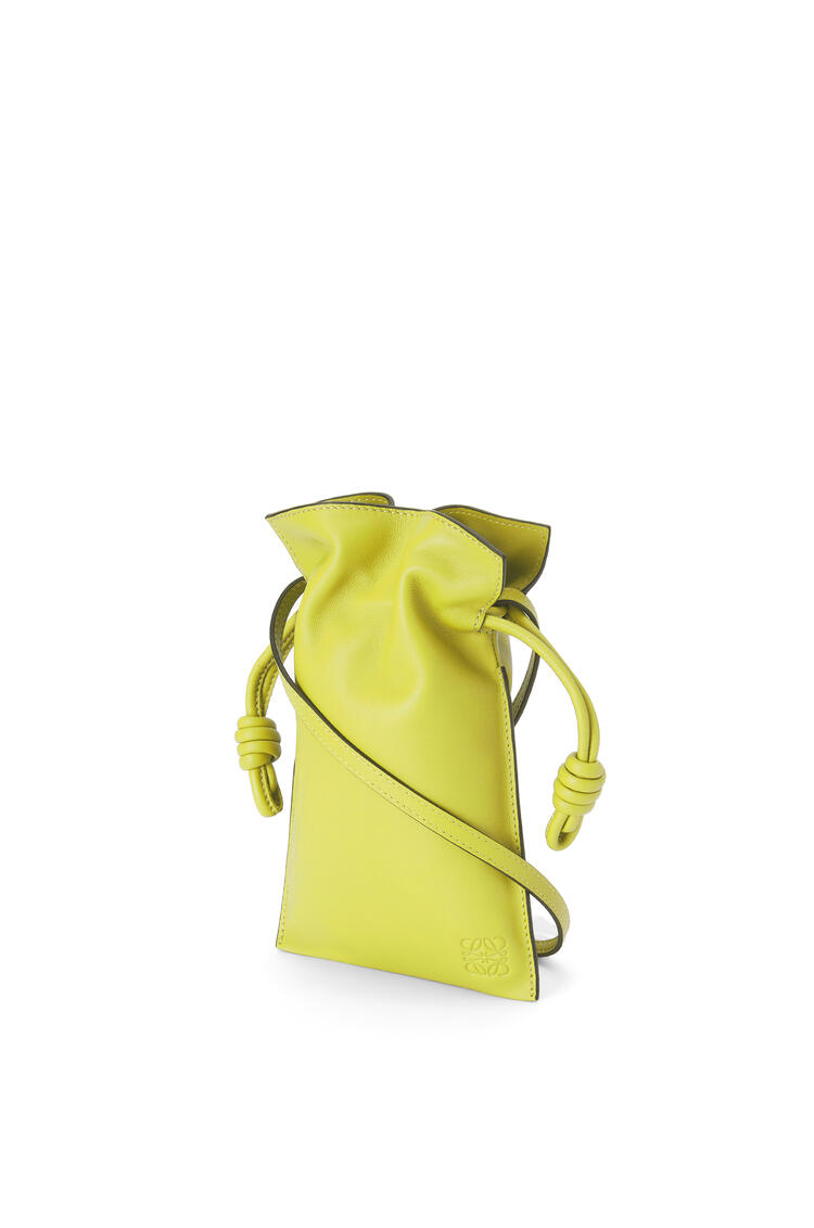 LOEWE Flamenco Pocket in nappa calfskin Lime Yellow pdp_rd