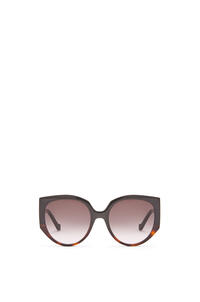 LOEWE Gafas de sol de mariposa en acetato Negro Patchwork Brillante/Marr