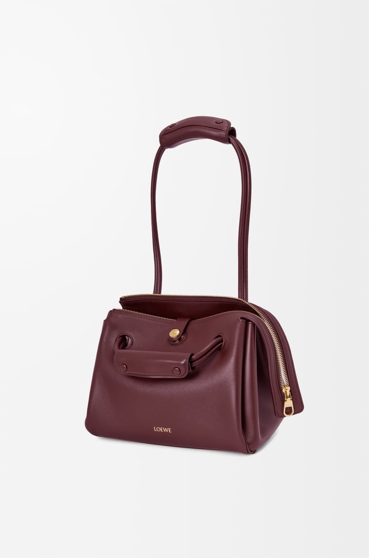 LOEWE Small Madrid bag in supple calfskin Dark Burgundy