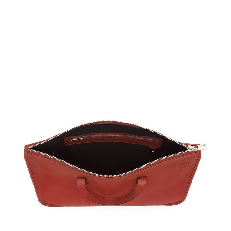 LOEWE BRIEFCASE Rust Red