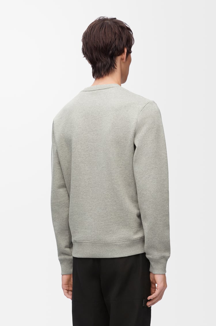 LOEWE Regular fit sweatshirt in cotton Grey Melange