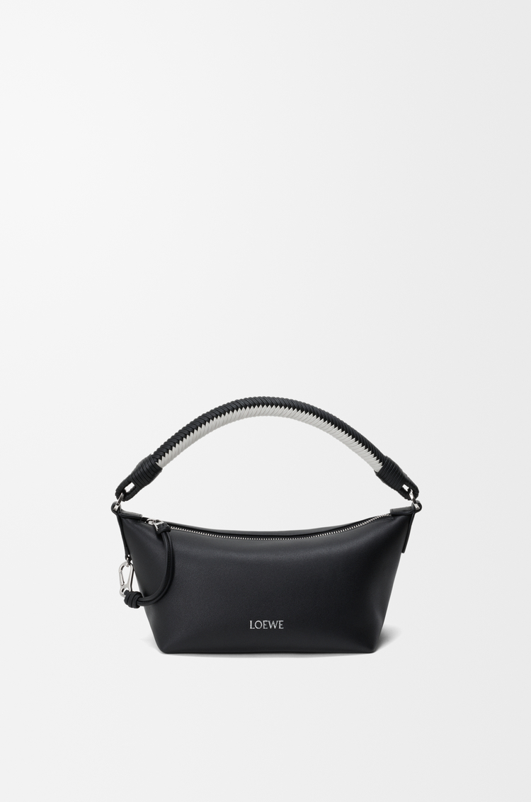 LOEWE Cala mini bag in mellow nappa lambskin Black/Soft White
