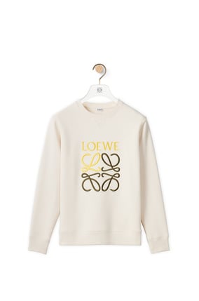 LOEWE Anagram sweatshirt in cotton Ecru
