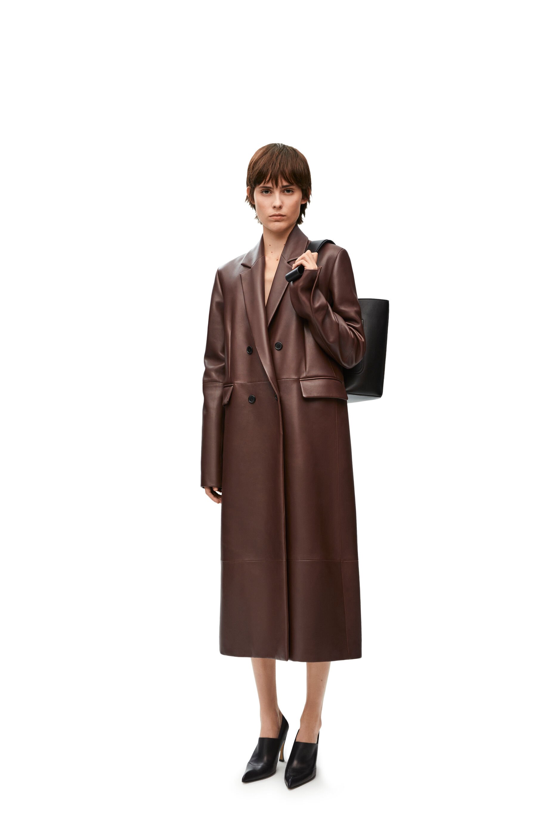 Loewe leather coat outlet