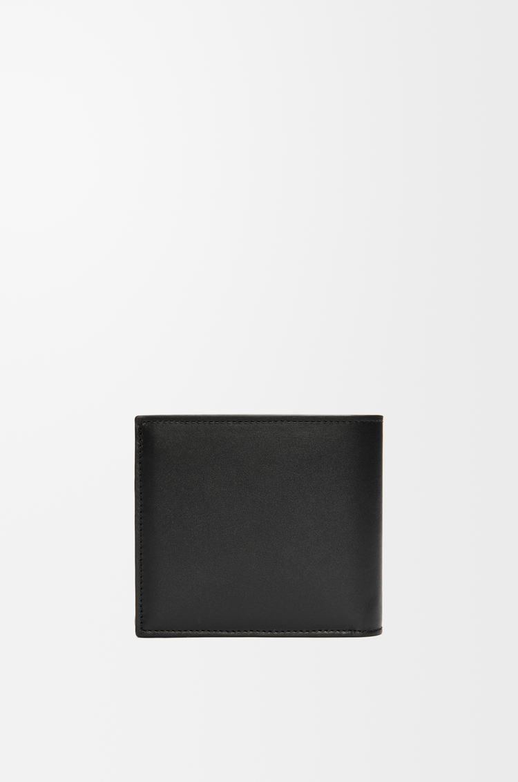 LOEWE Bifold coin wallet in satin calfskin Black