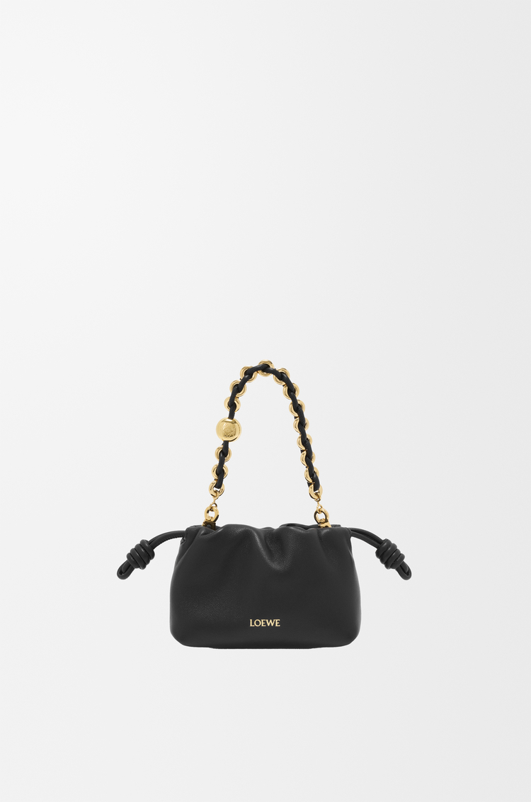 LOEWE Nano Flamenco purse in mellow nappa lambskin Black