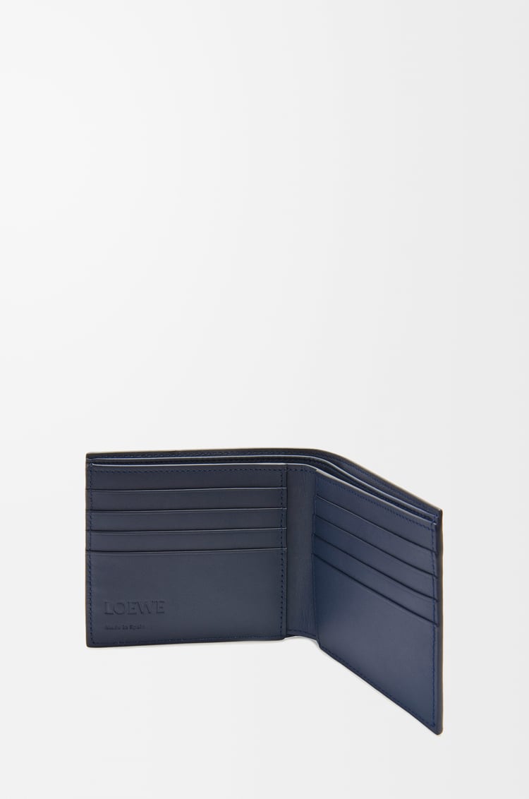 LOEWE Bifold wallet in satin calfskin Deep Navy